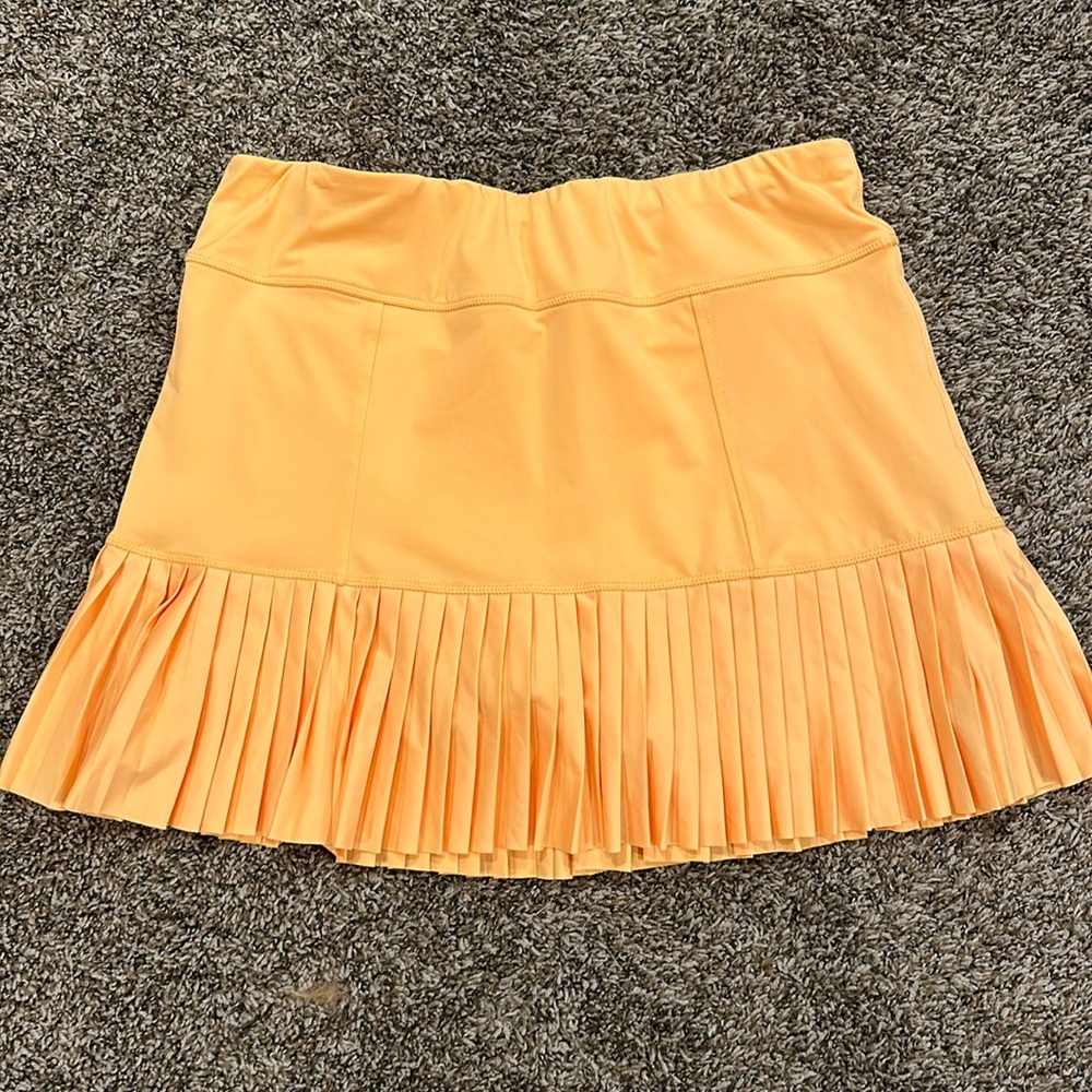 Jofit peach pleated tennis skirt